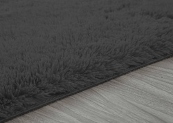 Dywan Shaggy 60x120 cm, ciemnosrebrny - miękki, puszysty do salonu i sypialni