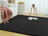Dywan Rabbit futro królika antypoślizgowy nowoczesny miękki 180x260, czarny