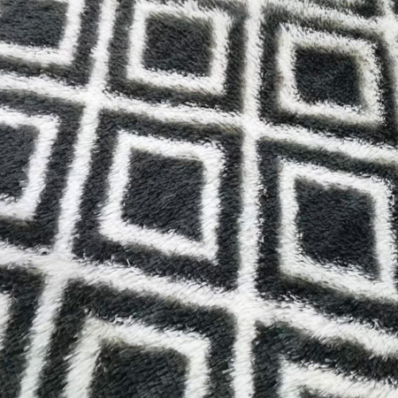 Dywan do salonu shaggy DECOR antypoślizgowy miękki puszysty modny 200x300 Black Cube