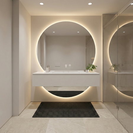 Mata łazienkowa antypoślizgowa do łazienki do wanny pod prysznic 43x61cm (Czarna)