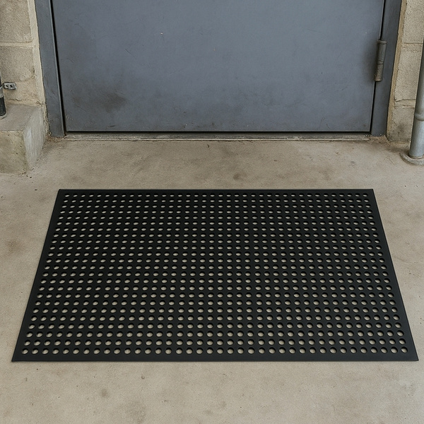 Perforated rubber floor mat 60x90cm - PRF6