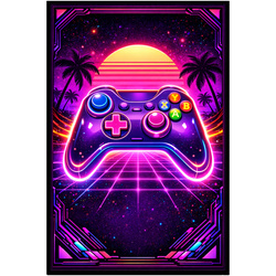 Dywan gamingowy 120x170 dla gracza mata pod fotel antypoślizgowy Retro Pad