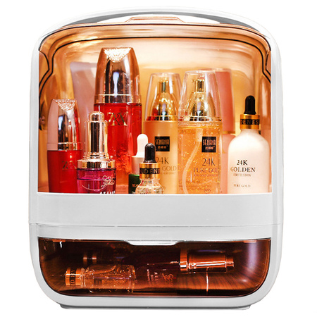 Kompaktowa szkatułka organizer NELA na biżuterię i kosmetyki praktyczny pojemnik z przegródkami