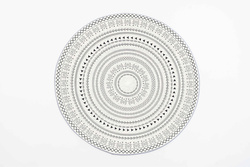 Dywan okrągły Novo 100x100 cm, Zenit - pluszowy, miękki do salonu i sypialni