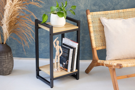 Kwietnik VERTICO stojący metalowy stojak na kwiaty rośliny loft 65x35x30cm