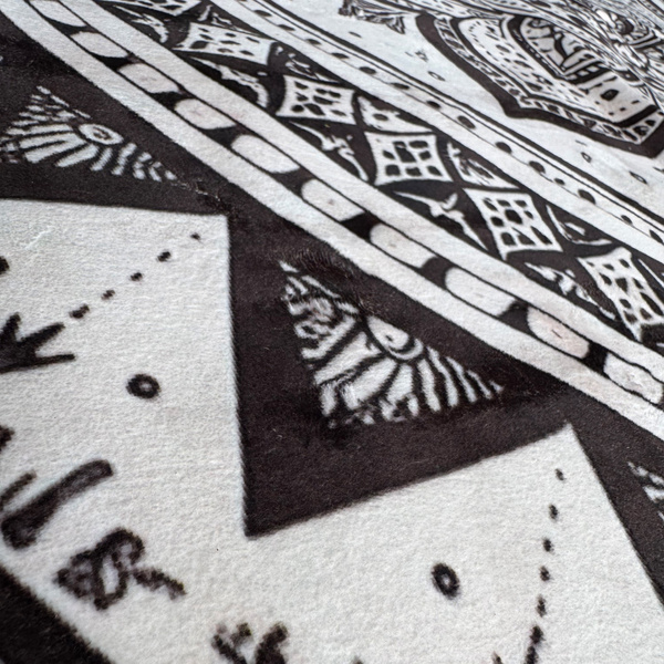 Dywan okrągły Mandala do salonu 100x100 orientalny NOVO antypoślizgowy