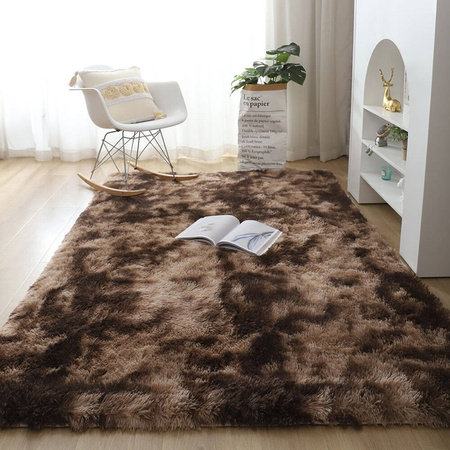 Dywan Ombre Shaggy Strado 140x190 OmbreCoffee (Brązowy)