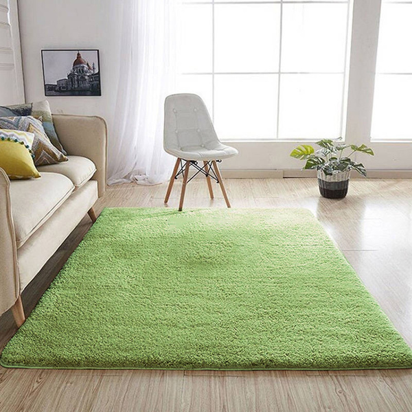 Dywan Alpaca 80x150 cm, zielony AlpacaGreen - miękki do salonu i sypialni