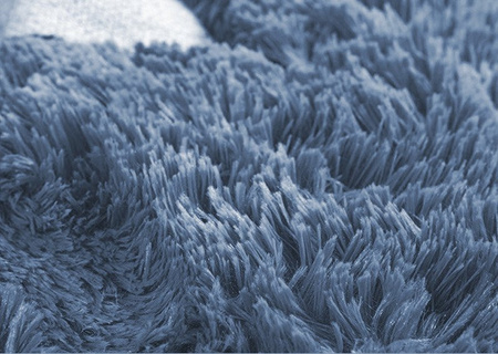 Dywan Shaggy antypoślizgowy nowoczesny salon miękki puszysty 250x350, jasnosrebrny