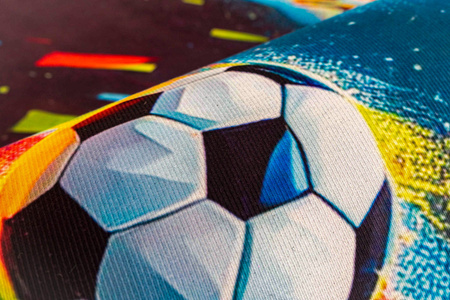Dywan gamingowy 3D Strado Football 140x200 cm z nowoczesnym motywem piłkarskim do pokoju gracza