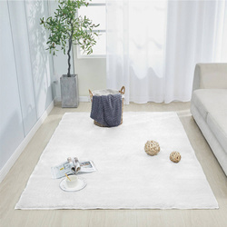 Dywan Rabbit 60x120 cm, biały - miękki, przyjemny w dotyku, do salonu i sypialni