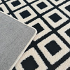 Dywan 160x230 do salonu pętelkowy duży japandi nowoczesny ciężki gruby POLO - Chessboard (Szary)