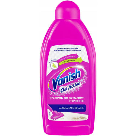 Vanish Oxi Action szampon do dywanów i tapicerki cytrynowy 500 ml ręczny, złoty