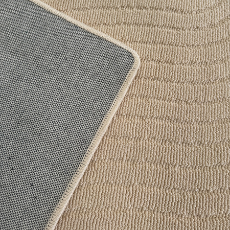 Dywan 120x170 do salonu pętelkowy duży japandi nowoczesny ciężki gruby POLO - Path Camel (Beżowy)