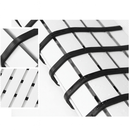 MATA łazienkowa antypoślizgowa POD PRYSZNIC brodzik do sauny basenu 43x61, biała