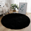 Shaggy Strado Round Carpet 180x180 BlackSky (Black)