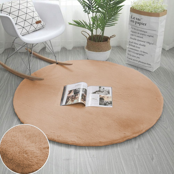 Rabbit Strado 120x120 round rug LightCamel (Beige)