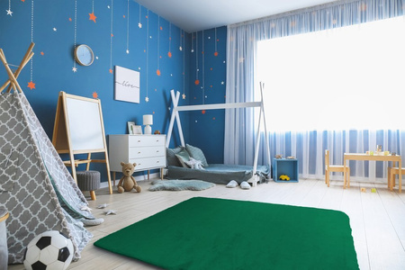 Dywan Rabbit futro królika antypoślizgowy nowoczesny miękki 200x250, zielony