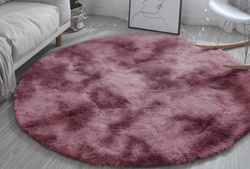 Shaggy Ombre Strado Round Carpet 120x120 OmbreRed (Red)