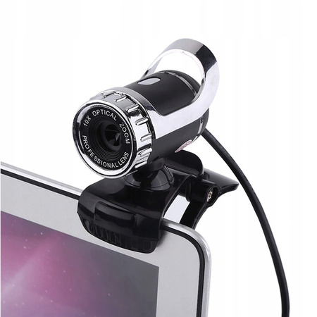 Kamera internetowa WebCam A859 Czarna z mikrofonem – kompaktowa kamera do komputera i laptopa