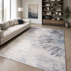 Dywan Novo 160x200 cm - Szary Błysk - miękki do salonu i sypialni