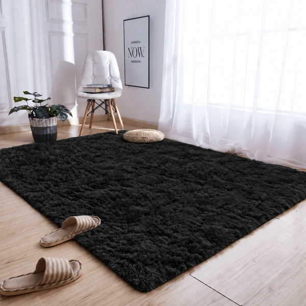 Shaggy Strado room carpet 300x400 BlackSky (Black)