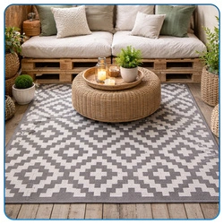 Dywan zewnętrzny 120x170 cm tarasowy wodoodporny na taras balkon do ogrodu