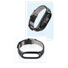 Pasek skórzany do Xiaomi Mi Band 3/4 Black – elegancki zamiennik silikonowej opaski