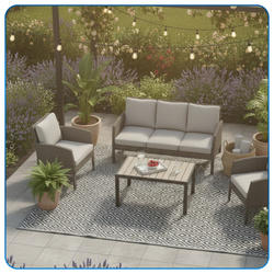 Dywan zewnętrzny Harmony 160x230 cm - wodoodporny na taras, balkon i do ogrodu