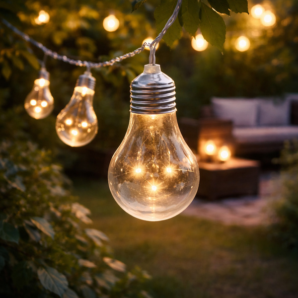 Lampki imprezowe na ogród balkon 50LED 7,5m girlanda świetlna łańcuch
