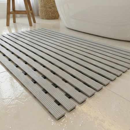 Mata łazienkowa antypoślizgowa do łazienki do wanny pod prysznic 43x61cm (Szara)