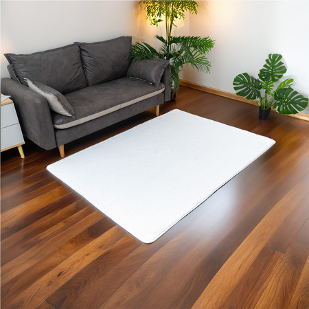 Dywan STRADO Rabbit 3D pluszowy miękki jak królik 200x300 White