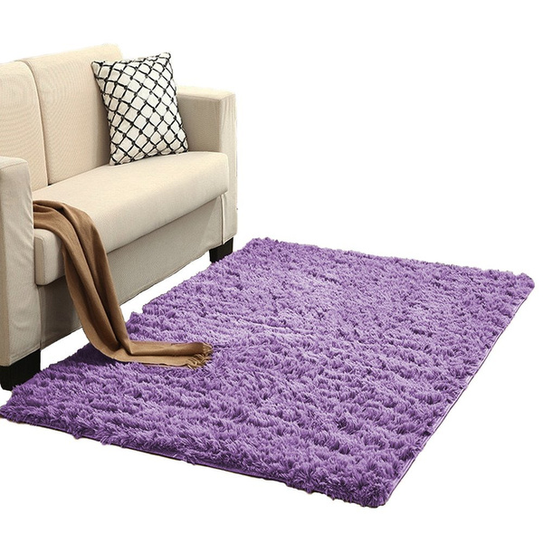 Shaggy Strado room rug 100x150 PurpleFlower (Light purple)