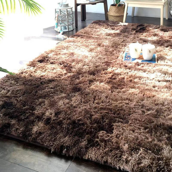 Dywan Shaggy Ombre 60x120 cm, kawowy - miękki do salonu i sypialni