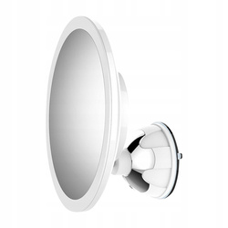 Lusterko kosmetyczne do makijażu powiększające x10 podświetlane LED, biały