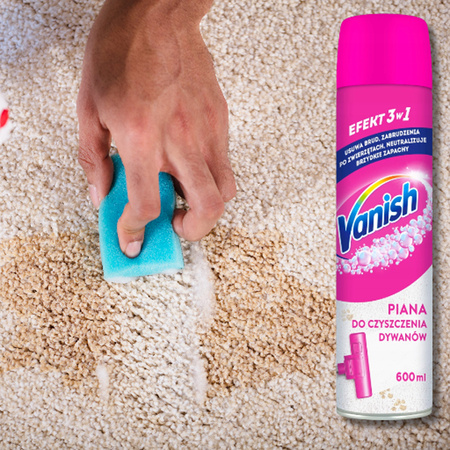 Vanish 3in1 Action pianka odplamiacz do dywanów wykładzin i tapicerki 600ml