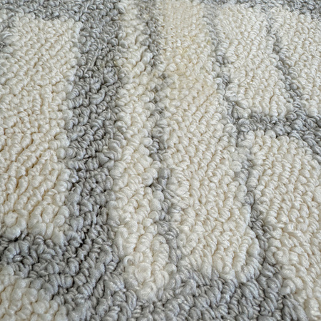 Dywan 140x200 do salonu pętelkowy duży japandi nowoczesny ciężki gruby POLO, szary