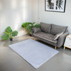 STRADO Rabbit 3D plush soft like rabbit anti-slip carpet 120x170 Silver