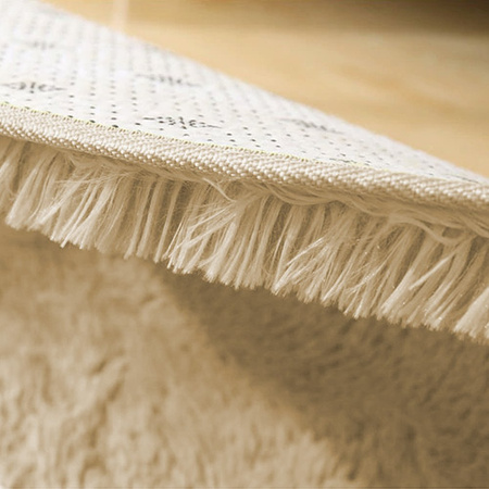 Dywan Shaggy antypoślizgowy nowoczesny salon miękki puszysty 80x150, karmelowy