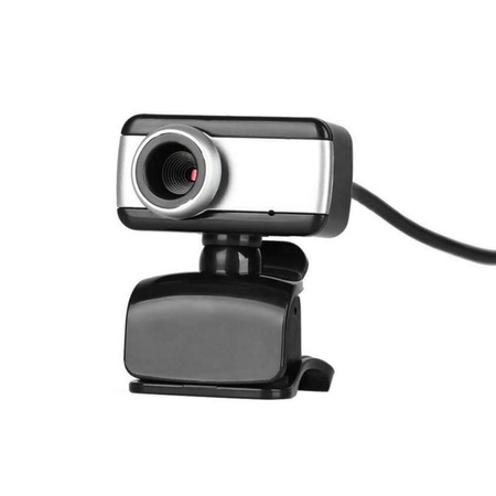 Kamera internetowa WebCam 8808 czarna z mikrofonem i uniwersalnym klipsem montażowym