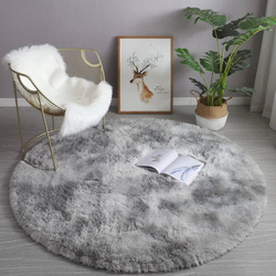 Shaggy Ombre Strado Round Carpet 200x200 OmbreSilver (Light Gray)