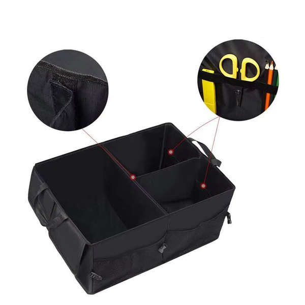 CT2 car organizer for trunk collapsible shopping container accessories and tools