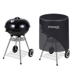 Pokrowiec na grill 71x71x56 cm wodoodporny ochrona UV czarny