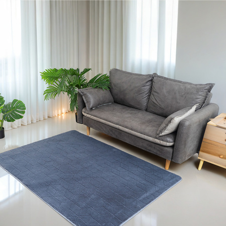 Dywan STRADO Rabbit 3D pluszowy miękki jak królik 200x300 Grey