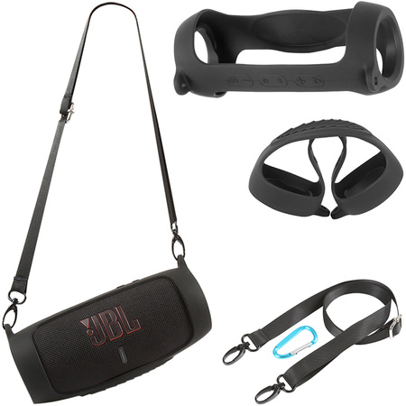 Etui Ochronne silikonowe na głośnik JBL Charge 5 (Czarne) 