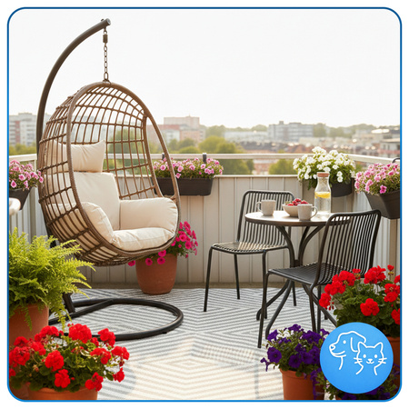 Dywan zewnętrzny 160x220 cm tarasowy wodoodporny na taras balkon do ogrodu