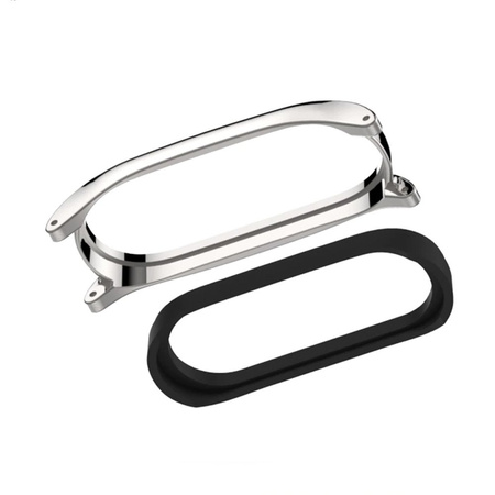 Pasek skórzany do Xiaomi Mi Band 3/4 Black – elegancki zamiennik silikonowej opaski