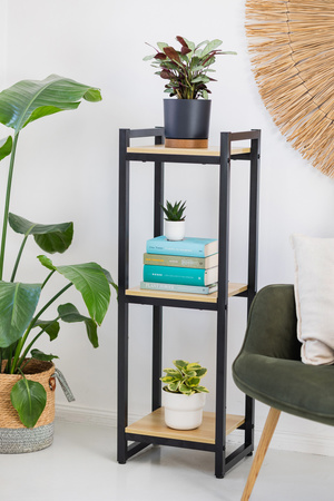 Kwietnik stojący metalowy stojak na kwiaty rośliny loft Vertico 105 cm