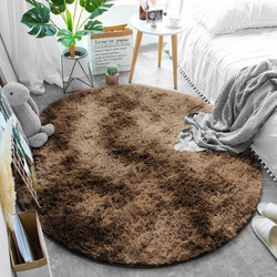 Dywan okrągły Shaggy Ombre Strado 140x140 OmbreCoffee (Brązowy)