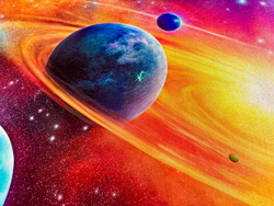Dywan gamingowy 3D Galaktyka 140x200 cm - nowoczesny wzór 3D do pokoju gracza